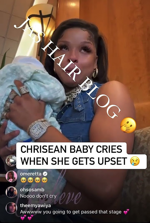 😢CHRISEAN BABY CRIES ON LIVE WITH HER 💔😔#rap #fy #chriseanrock #