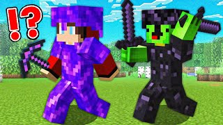 JJ PORTAL Armor vs Mikey OBSIDIAN Armor Survival Battle Challenge - in Minecraft Maizen!