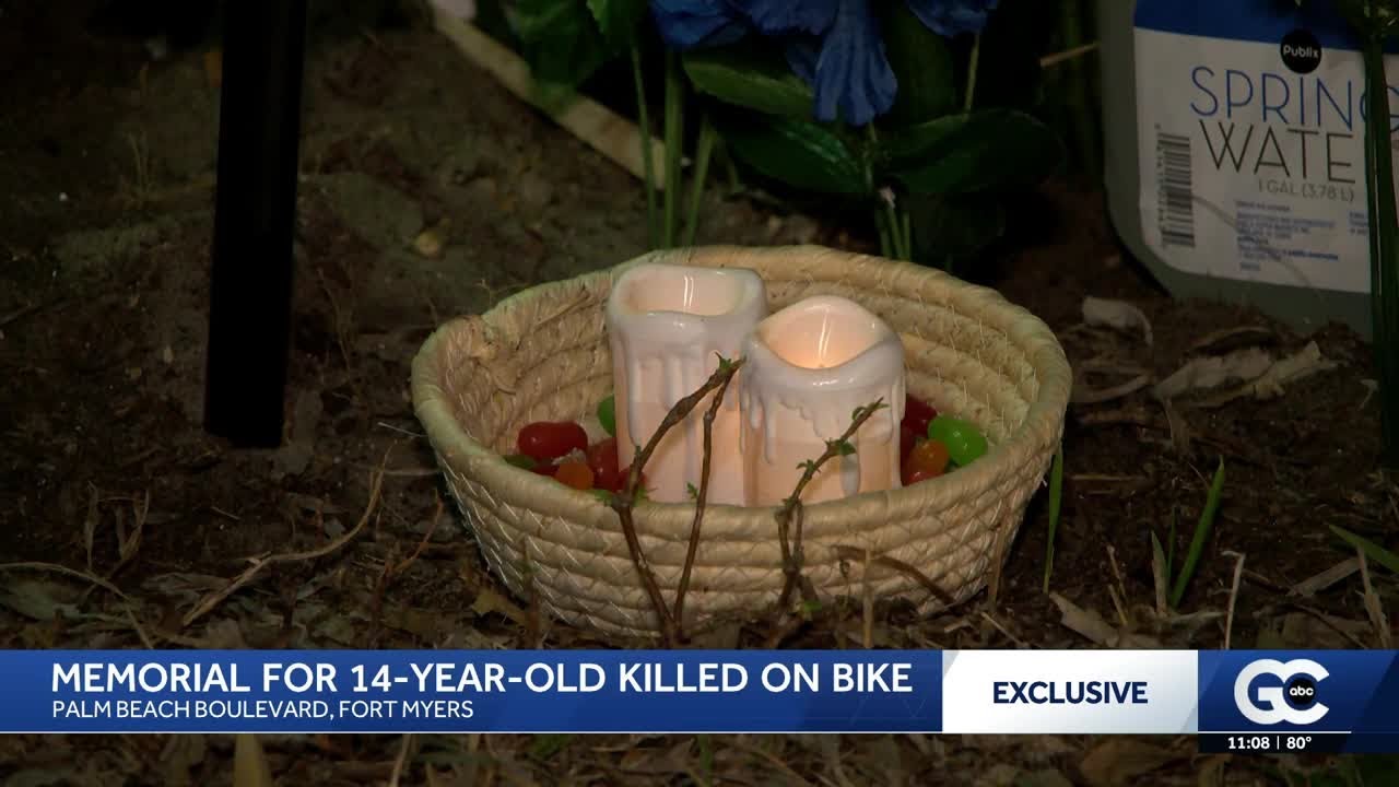 Memorial growing for teen killed in crash while riding bike in Fort ...