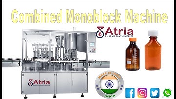 Automatic Gravity Liquid Filling, Inner Plug Pressing & Capping Machine
