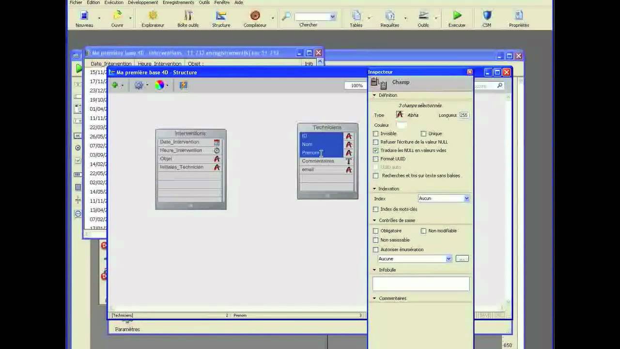 Autoformation 4D v13 - Tables et champs - YouTube