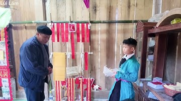 Cũng Lễ cấp sắc của người Dao tuyển được trả công bằng đùi lợn rất to