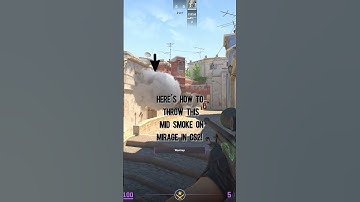 The best smoke for Connector Mid on Mirage!  - CS2 #shorts #cs2 #counterstrike