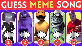 Guess Meme Song 🎶🎵🎤 | Grimace Shake, Skibidi Dom Dom Yes Yes, Crazy Frog