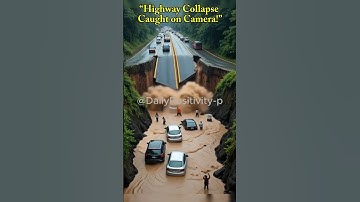 “Highway Collapse Caught on Camera!” #shortsviral #viralvideos @DailyPositivity-p