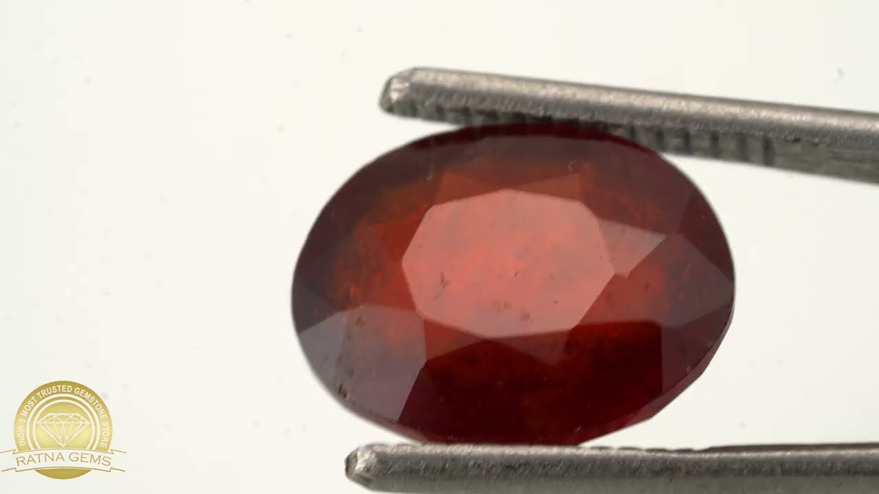 Gomed Stone 7.32 Ratti (6.66 Carat) – Hessonite Stone 4 Product video for Gomed Stone 7.32 Ratti (6.66 Carat) – Hessonite Stone