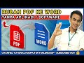 Cara Merubah File PDF ke Word - How to Convert PDF to Word | PART 126 Komputer
