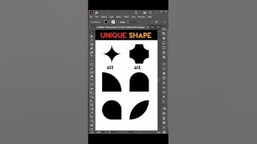 Unique Shape Make Use Rectangle tool in Illustrator  #shape #rectangular #illustrator #shorts