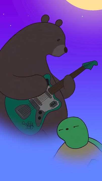 Bear and turtle jamming @Red Hot Chili Peppers #vibes #redhotchilipeppers #animation #fyp #shorts