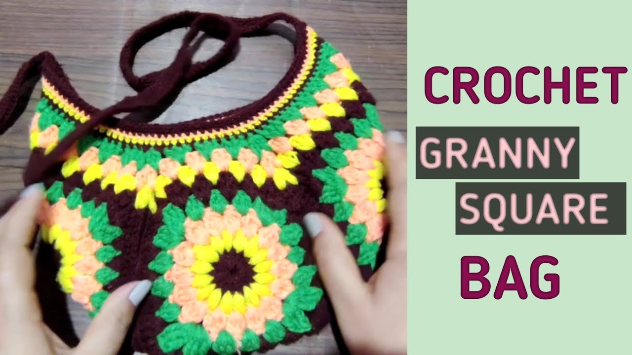 Crochet Granny Square Bag // Easy Tutorial For Beginners // DIY // Hena's Crochet...