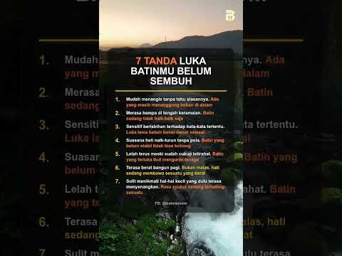 7 TANDA LUKA BATINMU BELUM SEMBUH