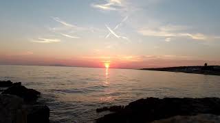 Відео - медитація. Захід сонця під шум моря/ Meditation video. Sunset to the sound of the sea.