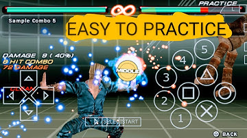 PAUL PHEONIX SAMPLE COMBO 5 TUTORIAL | WITH INPUT INFORMATION | TEKKEN 6 | ANDROID PPSSPP