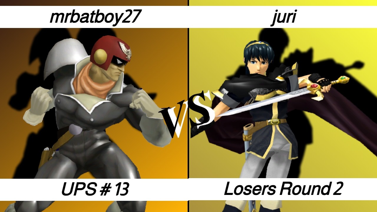 UPS #13 – LR2 – mrbatboy27 ⟮Falcon⟯ vs juri ⟮Marth⟯