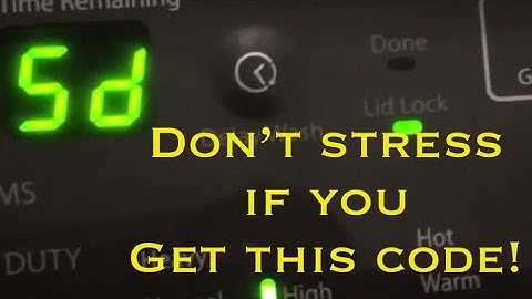 10 MINUTE DIY WHIRLPOOL SD ERROR CODE QUICK FIX