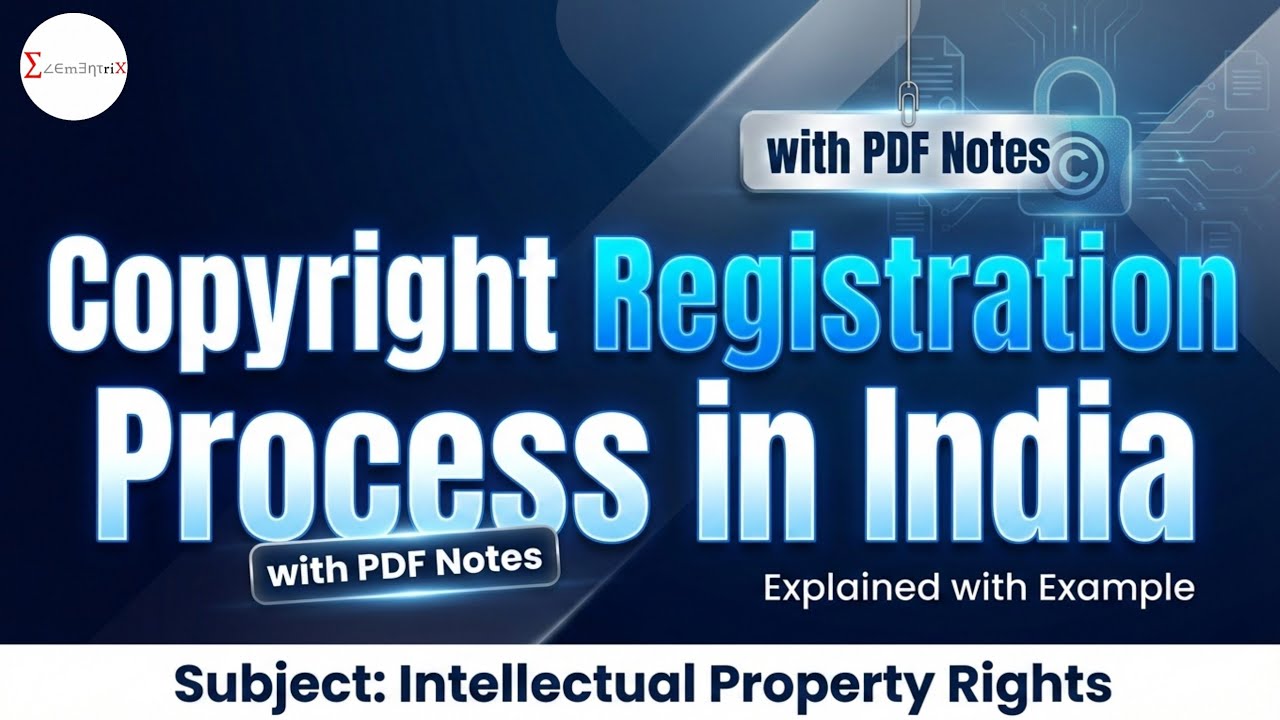 Copyright Registration Process in India | Registration For Copyright ...