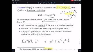 Mini-course on Non-Commutative Function Theory Part 3