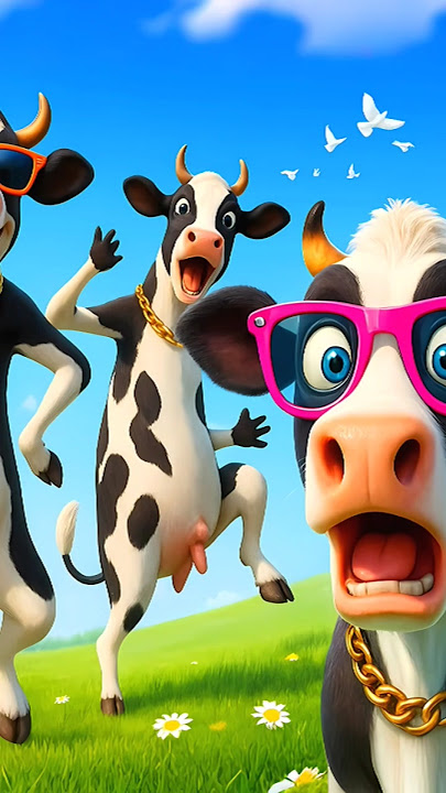 “Hilarious Cow Dance Show 🐄💃 | Funny Animal Song 2025