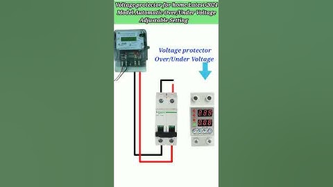 Voltage protector for home Latest 2024 Model Automatic Over/Under Voltage Adjustable Setting.⚡