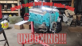 Harbor Freight 1000 pound engine stand unboxing