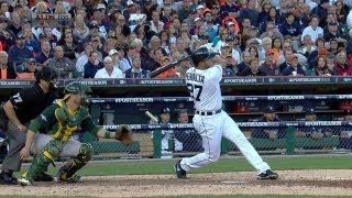 OAK@DET Gm4: Peralta ties game with three-run homer
