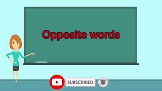 48 Opposite words in English
