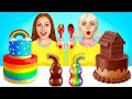 Rich VS Broke Cake Decorating Challenge | Eating Expensive vs Cheap Chocolat by RATATA COOL
