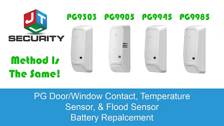 PowerG Door/Window Contact, Temperature, and Flood Sensor Battery Replacement - by JTL Security