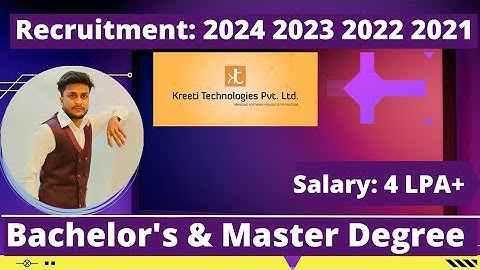 Kreeti Technologies & Enterpret Off Campus Drive | 2024 2023 2022 2021 Batch | IT Company Jobs