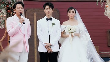 TRỰC TIẾP đám cưới Diệu Nhi - Anh Tú: BẤT NGỜ khi có cặp sao nam nữ cùng bắt được hoa cưới!