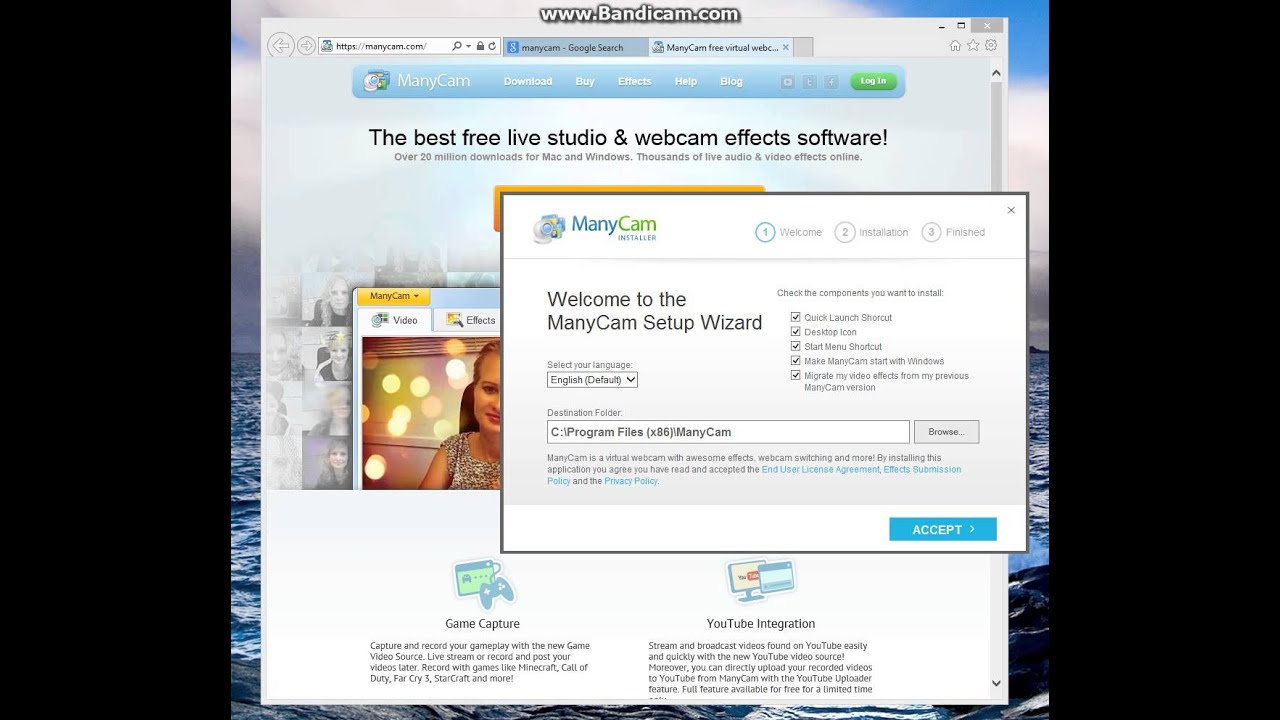 How to download many cam for free !!!!! YouTube