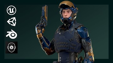 PREVIEW - GAME-READY 3D Sci-fi Character 02