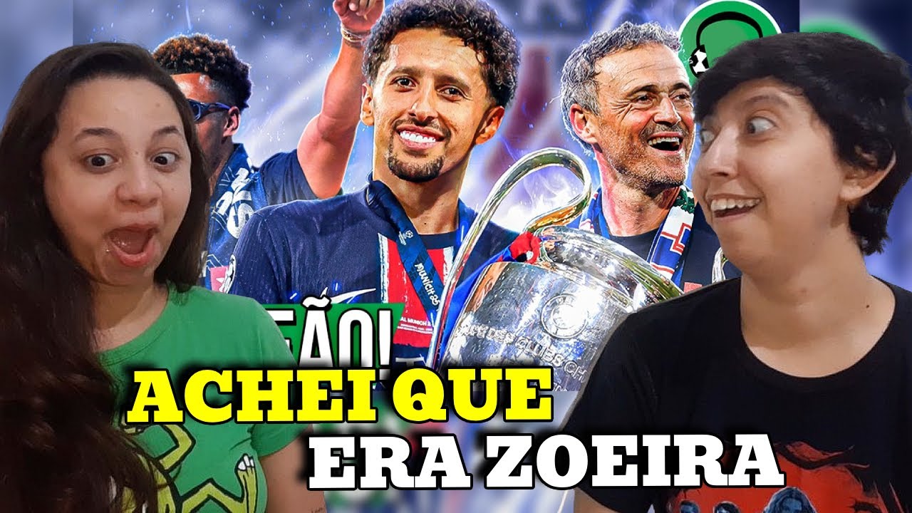 5x0 - PSG É CAMPEÃO DA CHAMPIONS LEAGUE! | FUTPARÓDIAS REACT