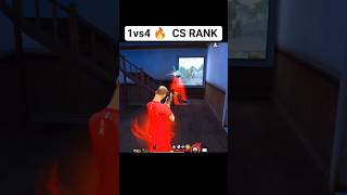 1vs4 CS RANK 🔥 AWM 👽 #freefire #b2k #shortsfeed #tondegamer #gaming #viral