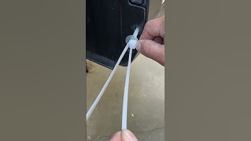 A Temporary Fastener！Double Zip Tie Tricks That Work Everywhere!