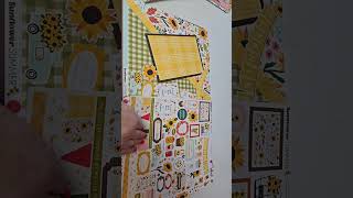Carta Bella Sunflower Summer Two 2-Page Scrapbook Layouts