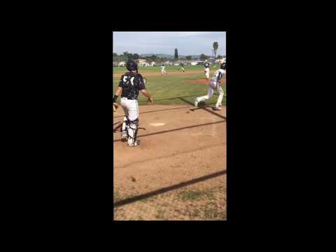 Sergio B #11- base hit up the middle (vs foothill)