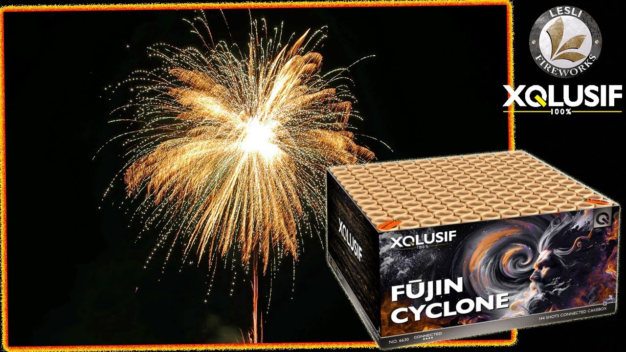 Cyclone Firework Lesli Fireworks - Fujin Cyclone | Top Verbund mit 144 Schuss und guter ...