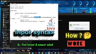 Day - 7 | How input syntax work in Java | Find simple intrest & amount in Java Question solved #java Day 7 What Is Code How Does Code Work Java For Beginners