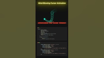 Custom Glowing Cursor + Ripple Effect | #html #css #js  #shorts