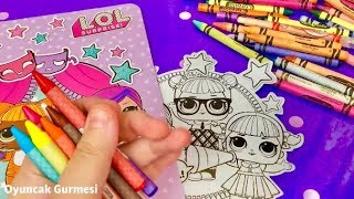 LOL BEBEK BOYAMA ve DEFTER SÜSLEME - LOL Surprise DOLLS Coloring Painting Activity