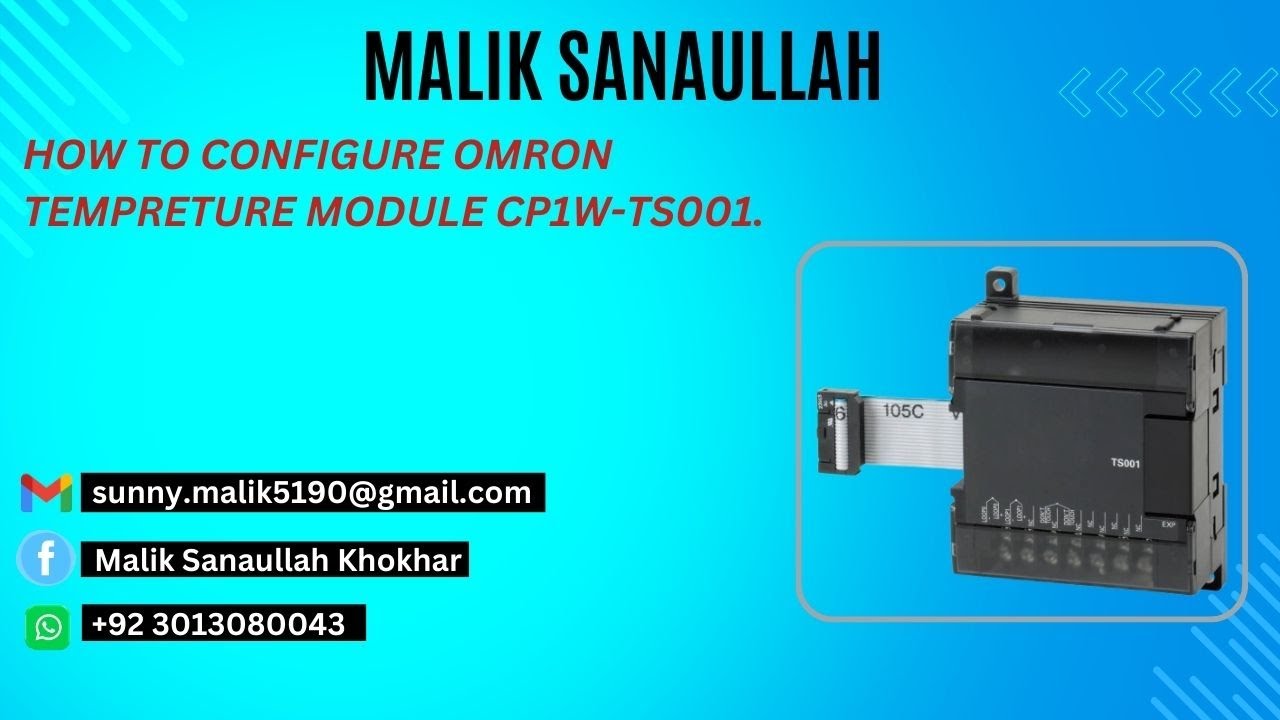Plc Temperature Module HOW TO CONFIGURE OMRON PLC TEMPERATURE MODULE #CJ1W-TS001 - YouTube
