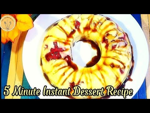 5 minute instant Meetha Recipe I Fruit Pudding Healthy  Recipe by Cooking Shooking with Agha Saima
