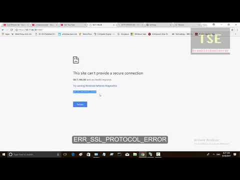 How to fix This site can't provide a secure connection ERR_SSL_PROTOCOL_ERROR