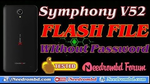 How To Flash Symphony V52 100% Tested XP KHOKON
