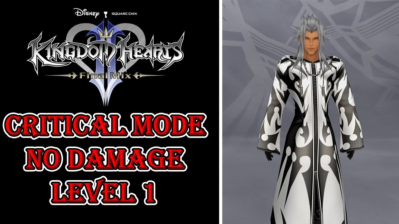 Kingdom Hearts 2 – Data Xemnas Boss Fight - Critical Mode No Damage Level 1 - YouTube