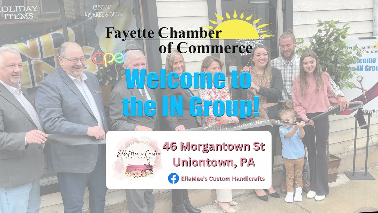 Fayette Chamber Ribbon Cutting: EllaMae’s Custom Handicrafts