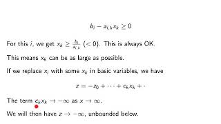 V3-11. Linear Programming. Theory of the Simplex method. Part 2