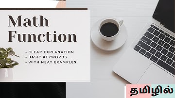 Math Function | In C programming | In Tamil