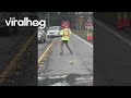 Directing Traffic With A Feel Good Dance || ViralHog